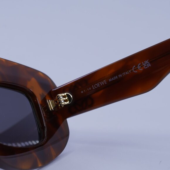 Loewe LW40114F 53A Sunglasses Blonde Havana Cat Eye Frame, Smoke Lenses - Picture 8 of 11